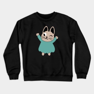 Draw vector illustration character collection cute cat.Doodle cartoon style. Crewneck Sweatshirt